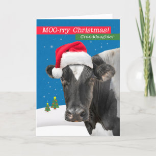 Für Enkelin Frohe Weihnachten Lustiger Kuh Humor 