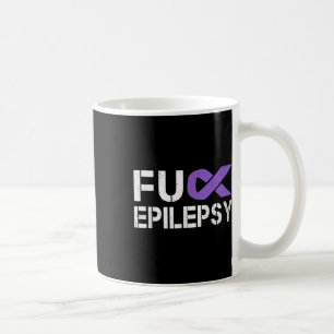 Für Epilepsie Awareness Month Lila Ribbon-Krieger Kaffeetasse