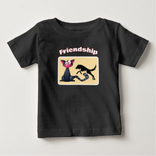 Fur-ever Friends – Katze & Fuchs Baby-Outfit Baby T-shirt