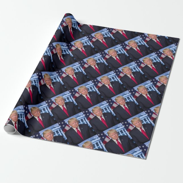 Für Fans Präsidenten-Donald Trump Geschenkpapier (Ungerollt)