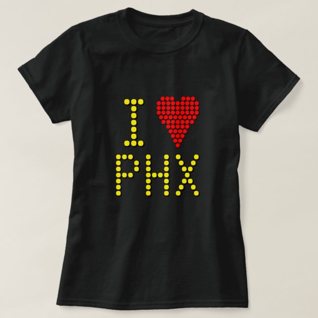 Für Flughafen-Code-Fans Digital Sign T-Shirt (Design vorne)