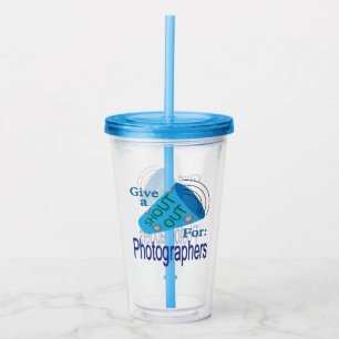 Für Fotografen ausrufen Acryltrinkbecher