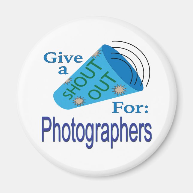 Für Fotografen ausrufen Magnet (Vorne)