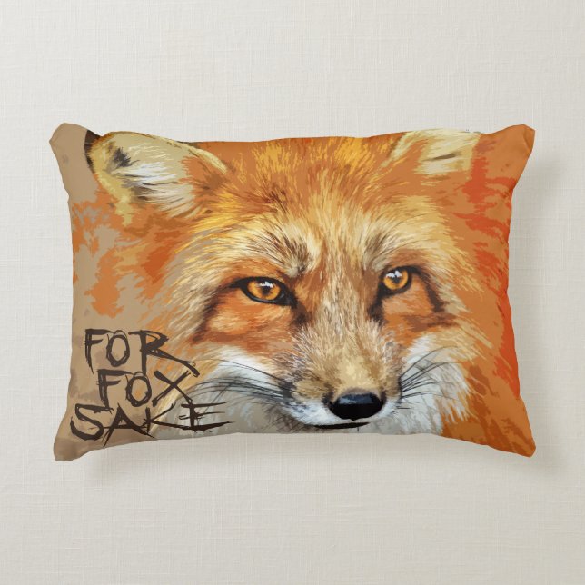 Für Fox-Grund-Entwurf Zierkissen (Vorderseite)