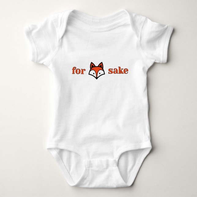 Für Fox Sake! Baby Strampler (Vorderseite)