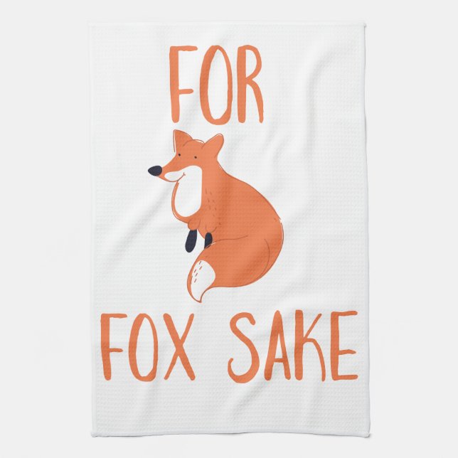 Für Fox Sake Geschirrtuch (Vertikal)