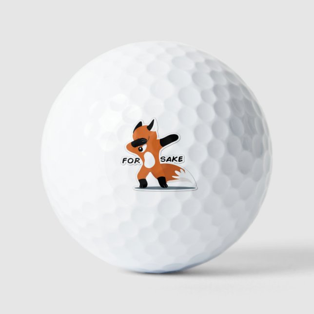 Für Fox Sake Golf Balls Golfball (Vorderseite)