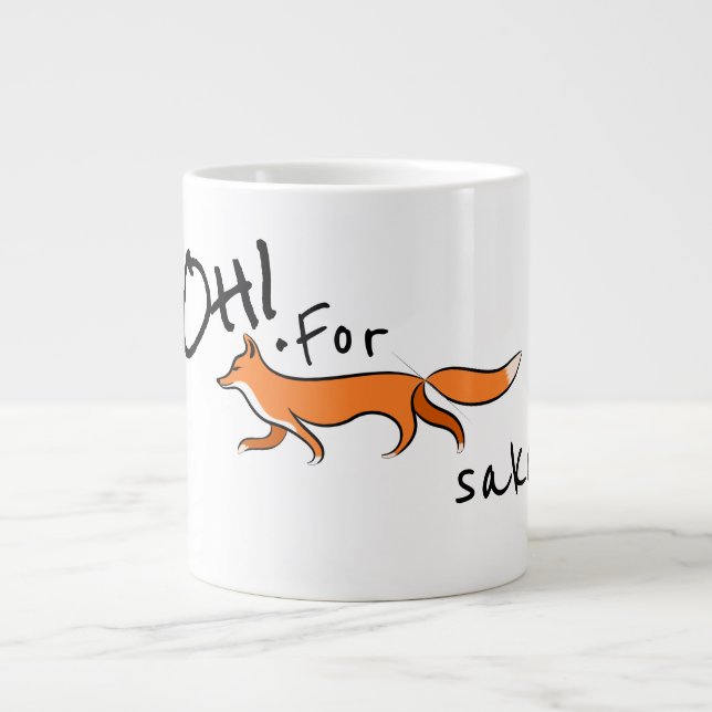 für Fox Sake Jumbo-Tasse (Vorderseite)