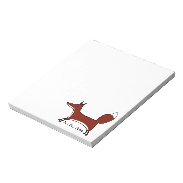 Für Fox Sake Notepad Notizblock (Rotiert)