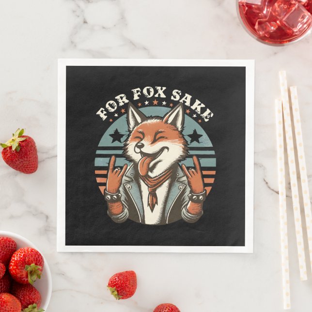 Für Fox Sake Serviette (Beispiel)