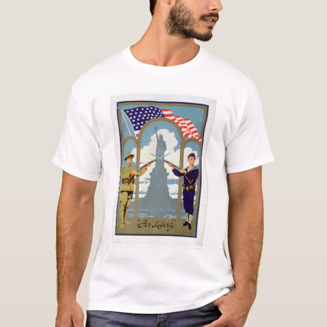 Für Freiheit (US02083) T-Shirt (Vorderseite)