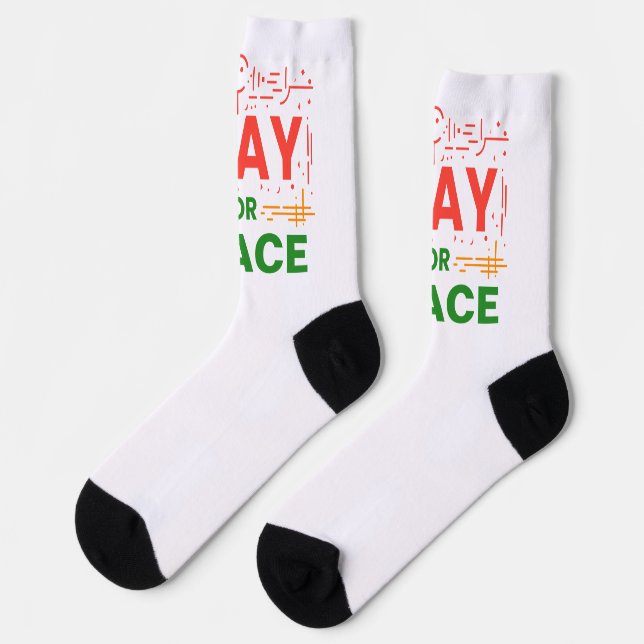 Für Frieden plädieren Socken (Linkes Detail)