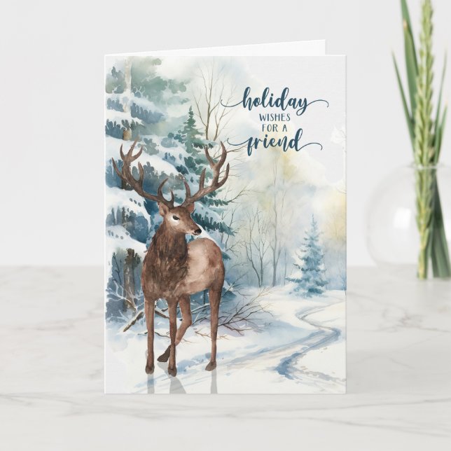 für Friend Reindeer Winterwald Weihnachten (Vorderseite)
