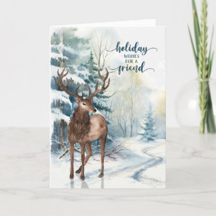 für Friend Reindeer Winterwald Weihnachten