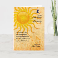 für Friend Sentimental Sun Rise Birthday