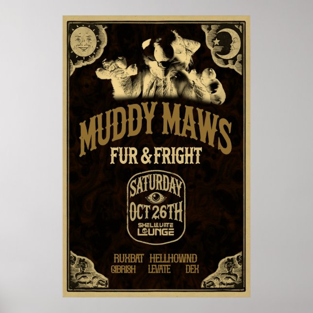 Fur & Fright OG Flyer Poster (Vorne)