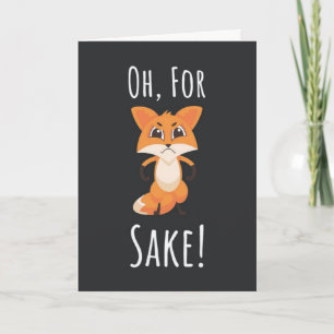 Für Fuchs wegen Karten Lustiger Humor Süßes Tier
