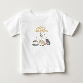 Für Geburtstagsstimmung geboren Baby T-shirt