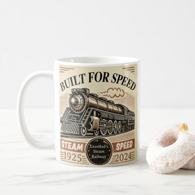 Für Geschwindigkeit gebaut - individuell anpassbar Kaffeetasse (Mit Donut)
