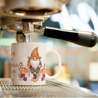 Für Gnome fallen, aber du gemütliche Herbstbrunnen Tasse