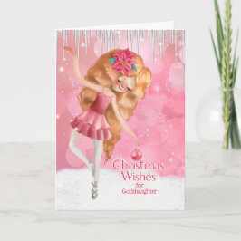 für Godtochter Pink Ballerina Weihnachten