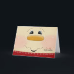 Für Godtochter Weihnachten Happy Snowman Face<br><div class="desc">Schenken Sie eine Weihnachtsgrüße an eine besondere Gottstochter mit diesem nahen Snowman-Gesicht. Perfekte Weihnachtskarte für eine junge Tochter. Partielle grafische Höflichkeit von Trina Clark.</div>