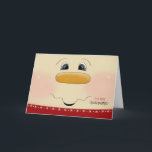 Für Godtochter Weihnachten Happy Snowman Face<br><div class="desc">Schenken Sie eine Weihnachtsgrüße an eine besondere Gottstochter mit diesem nahen Snowman-Gesicht. Perfekte Weihnachtskarte für eine junge Tochter. Partielle grafische Höflichkeit von Trina Clark.</div>