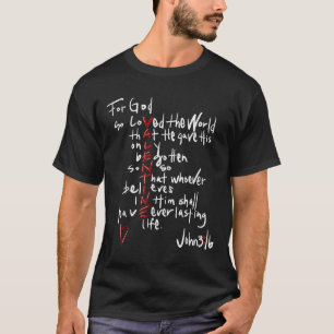 Für Gott so geliebt die Welt Jesus ist mein Valent T-Shirt
