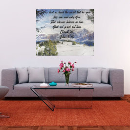 Für Gott so liebte die Welt gestreiften Leinwand P