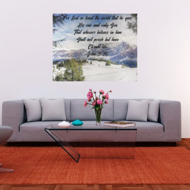 Für Gott so liebte die Welt gestreiften Leinwand P (Von Creator hochgeladen)