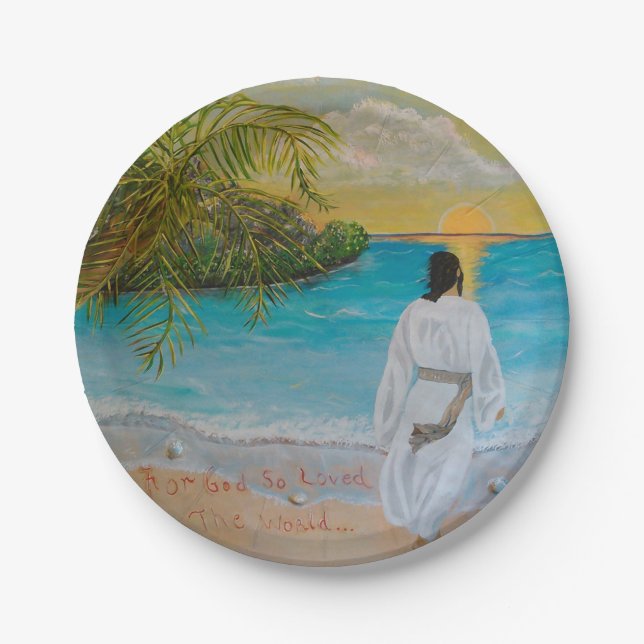 "Für Gott so liebte die Welt" Teller (Vorderseite)