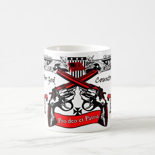 Für Gott u. Land! Kaffeetasse (Mittel)
