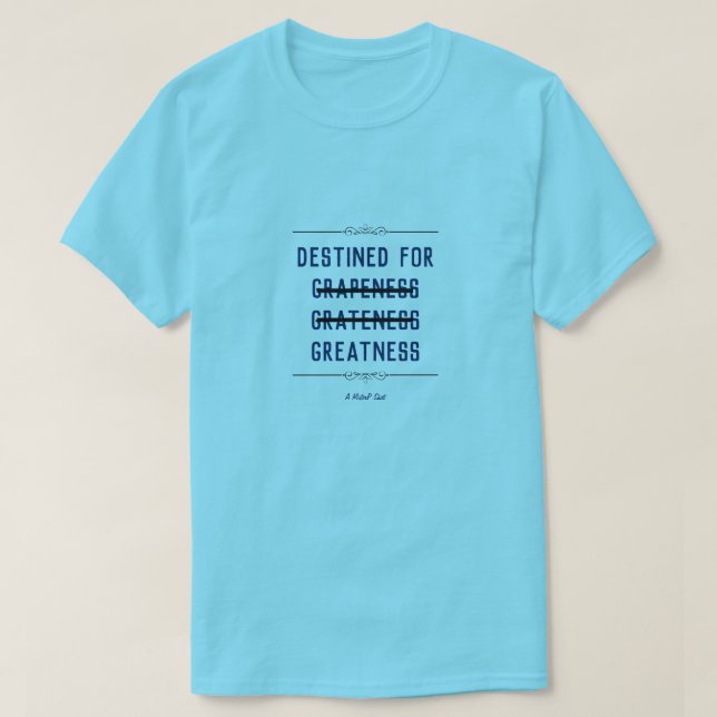 Für Grobheit bestimmt - ein MisterP-Shirt T-Shirt (Design vorne)