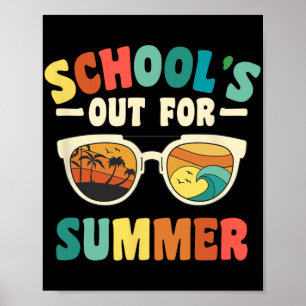 Für Groovy Schüler ist die Schule im Sommer unterw Poster