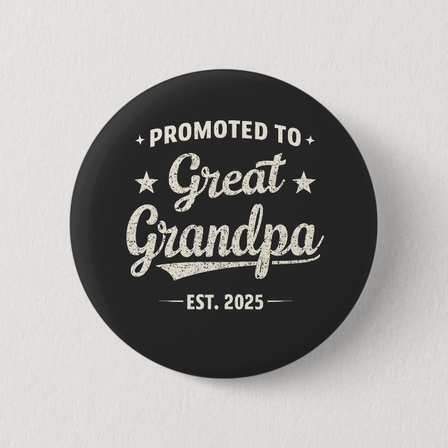 Für Großvater 2025 Familiengeschenk Button (Vorderseite)