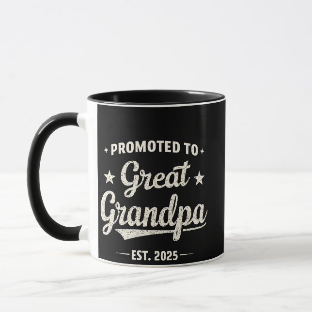 Für Großvater 2025 Familiengeschenk Tasse (Links)