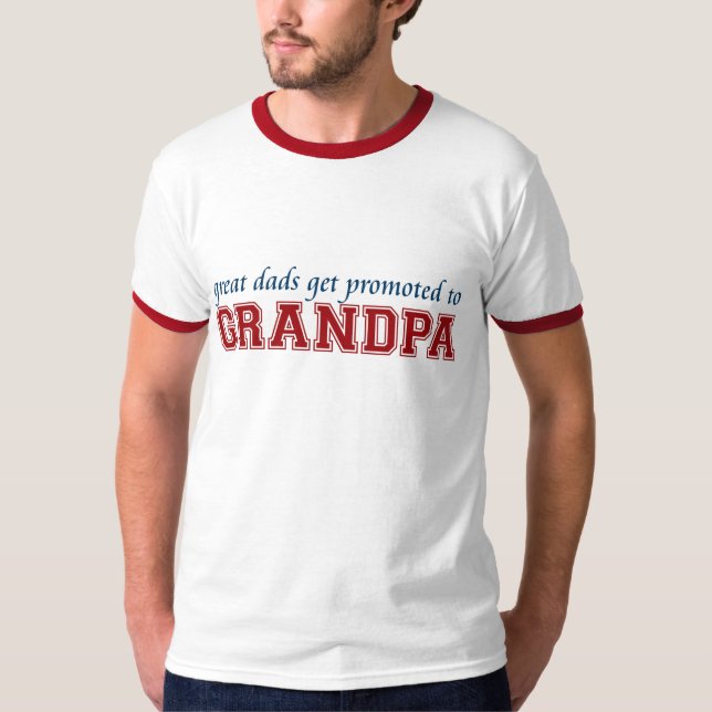 Für Großvater befördert T-Shirt (Vorderseite)