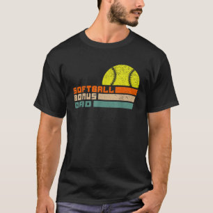 für Herren Softball Bonus Papa von Stieftochter T-Shirt
