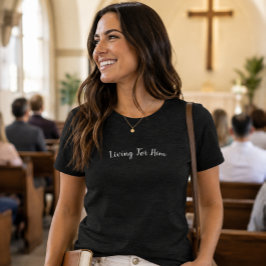 'Für Ihn leben' Christliches Geschenk zur Ermutigu Tri-Blend Shirt