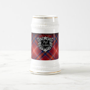 FÜR IHN roter Lichtie Stein - kundengerecht - Bierglas