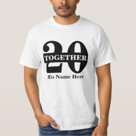 Für ihn zusammen seit dem passenden Paar-Jubiläum T-Shirt