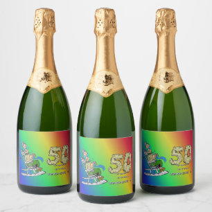 Für ihr 50-jähriges Jubiläum Rainbow Champagne