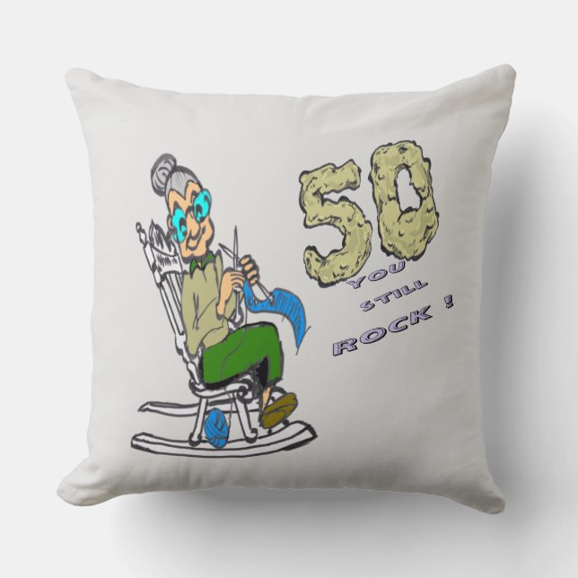Für ihr 50-jähriges Throw-Kissen Kissen (Vorderseite)