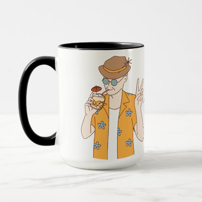 für Ihr Foto, Logo, Muster oder Sprichwort, währen Tasse (Links)