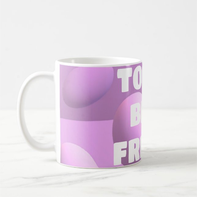 Für Ihre beste Freundin Blasen in rosa Kaffeetasse (Links)