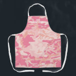 Für ihre moderne Girly Pink Camouflage Camouflage  Schürze<br><div class="desc">Das Design besteht aus einem modernen,  gürtelrosa Tarnmuster Camouflage. Fügen Sie Ihre benutzerdefinierte Nachricht hinzu.</div>