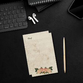 Für ihre rustikale Blüte Briefpapier