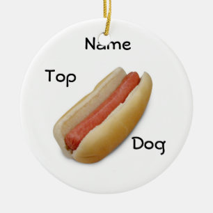 FÜR IHRE "TOP DOG"-ORNATION KERAMIK ORNAMENT