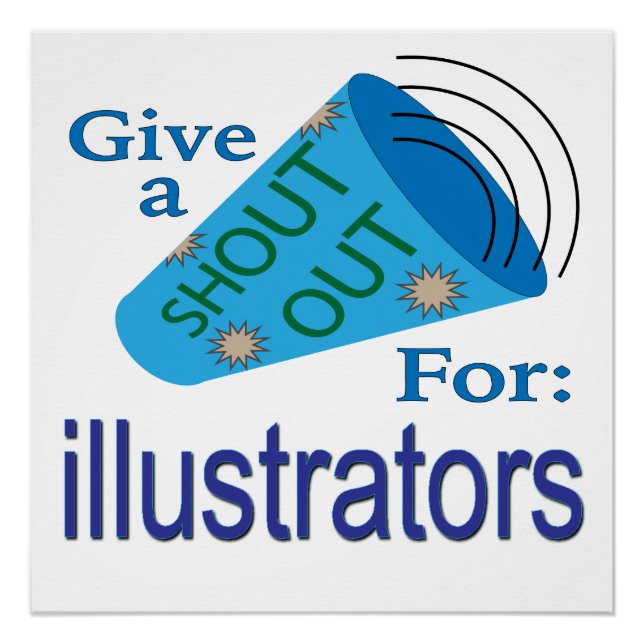 Für Illustratoren ausrufen Poster (Vorderseite)