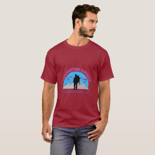 Für Immer Allein Abenteuer Wartet Grundlegende Dun T-Shirt